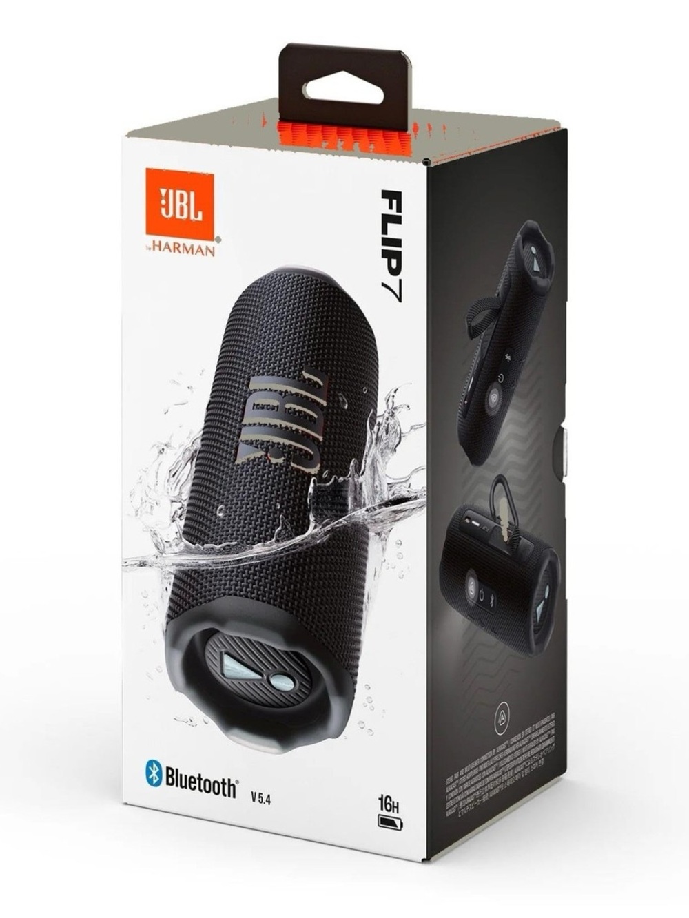 JBL Flip 7 Portable Bluetooth Speaker - Black